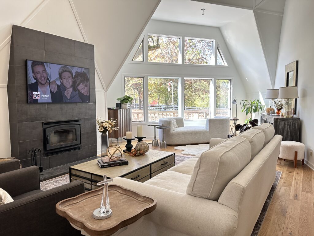 Stylish Modern Living Room With Natural Light